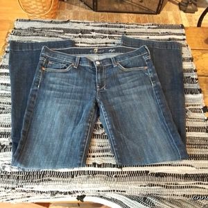 7 For All Mankind Dojo Wide Leg Jeans Sz 30